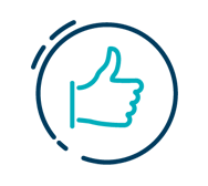 icon of a thumbs up